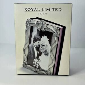 Vintage Royal Limited Wedding Album 80 4x6 Photo Silver Cover Mirrored Back NIB